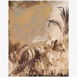 A full top-down product photograph of the Savannah Pride rug, showcasing an intricate wildlife-inspired design featuring leopards amidst tall grass in earthy tones of beige, brown, and tan.